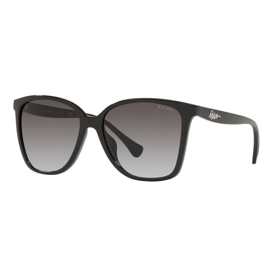 Ralph by Ralph Lauren 0RA5281U 50018G 57 (RL12) Women's Shiny Black Sunglasses