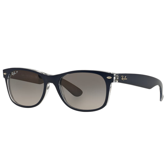 Ray-Ban 0RB2132 6053M3 55 (RB46) Men's New Wayfarer Matte Blue Sunglasses