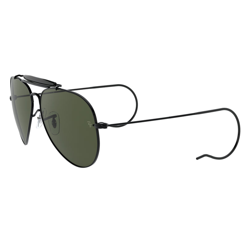 Sunglasses - Ray-Ban 0RB3030 L9500 58 (RB32) Men's Outdoorsman Black Sunglasses