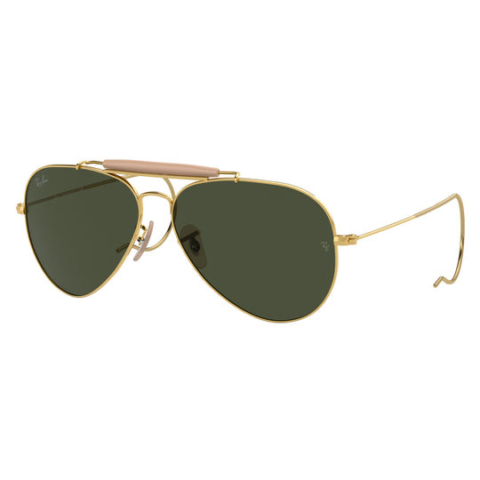 Ray-Ban 0RB3030 W3402 58 (RB49) Unisex Outdoorsman Arista Sunglasses