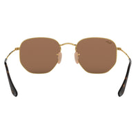 Sunglasses - Ray-Ban 0RB3548N 001/Z2 51 (RB22) Unisex Hexagonal Gold Sunglasses