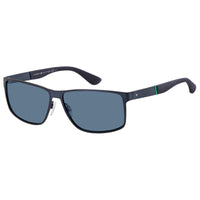 Sunglasses - Tommy Hilfiger TH 1542/S FLL 61KU Unisex Matte Blue Sunglasses