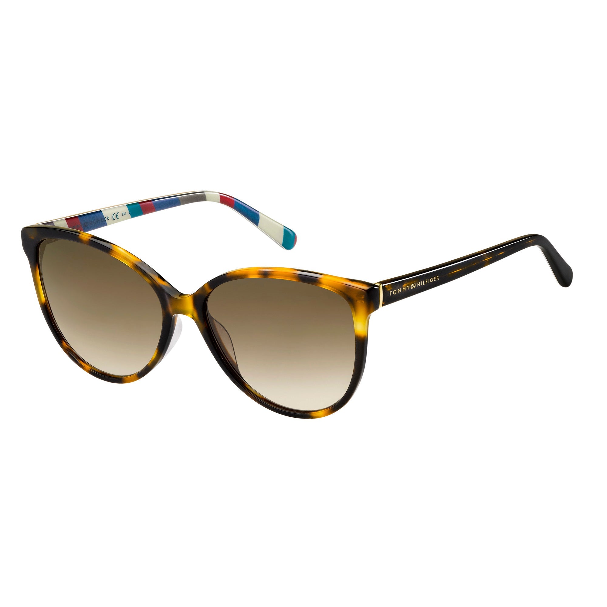 Tommy Hilfiger TH1670S Womens Sunglass 0086HA Dark Havana Tommy Hilfiger Brown Gradient Cat Eye Ladies Sunglasses TH  main image 4