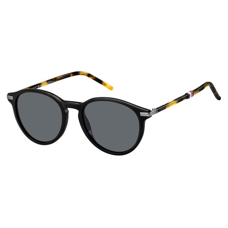 Sunglasses - Tommy Hilfiger TH 1673/S WR7 50IR Unisex Black Hvn Sunglasses