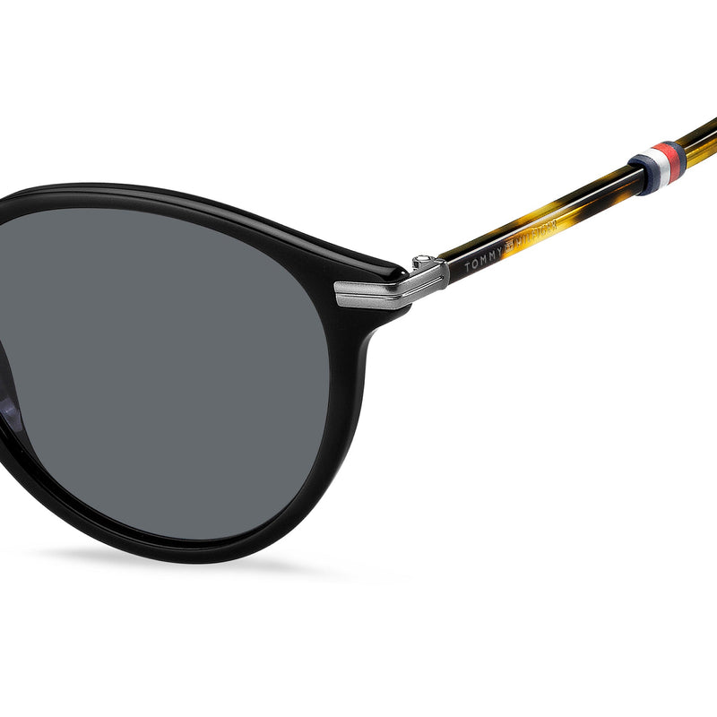 Sunglasses - Tommy Hilfiger TH 1673/S WR7 50IR Unisex Black Hvn Sunglasses