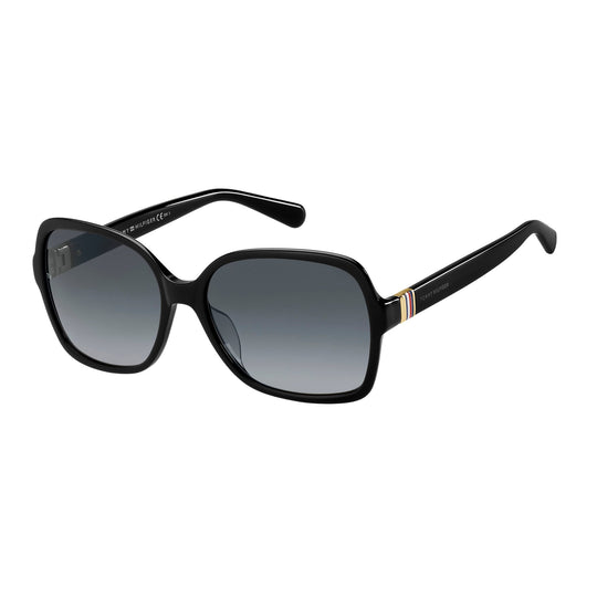 Tommy Hilfiger TH 1765/S 807 589O(TH48) Unisex Black Sunglasses