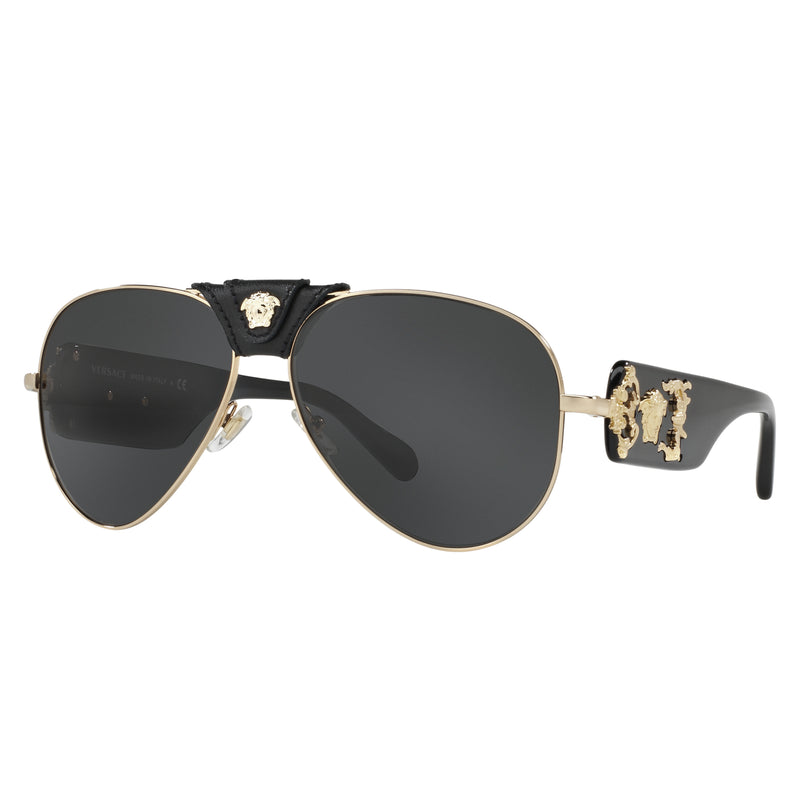 Sunglasses - Versace 0VE2150Q 100287 62 (VER1) Men's Gold Sunglasses