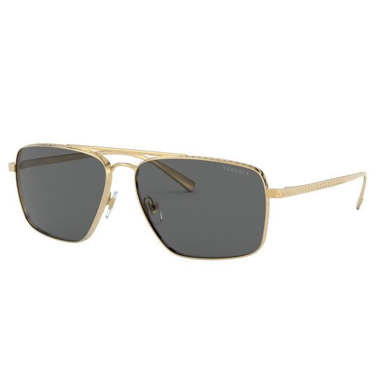 Versace 0VE2216 100287 61 (VER3) Men's Gold Sunglasses