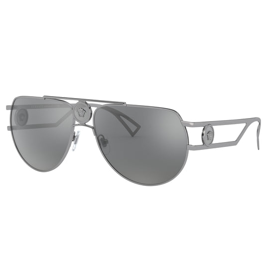 Versace 0VE2225 10016G 60 (VER4) Men's Gunmetal Sunglasses