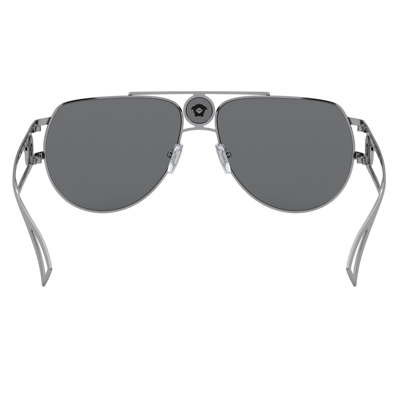 Versace online gunmetal sunglasses
