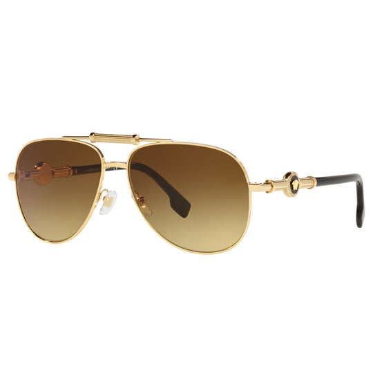 Versace 0VE2236 147713 59 (VER7) Unisex Gold Sunglasses