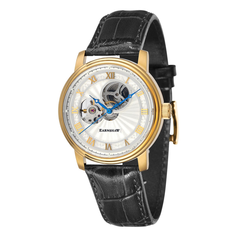 Westminster Thomas Earnshaw Es Thomas Earnshaw Black Leather Watch