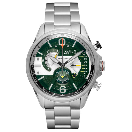 AVI-8 Men's Green Hawker Hunter Chronograph Watch AV-4056-11